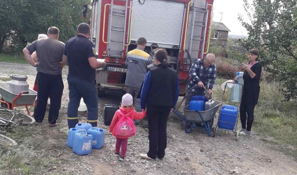 Подвоз воды жителям Константиновки 10 октября