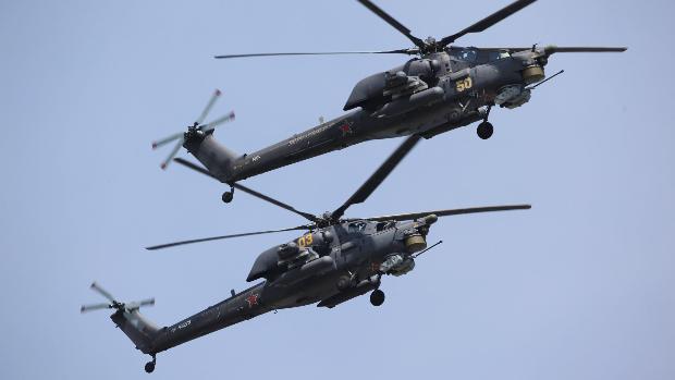 В Сирии обстреляли вертолеты, которые прилетели за пилотами сбитого самолета