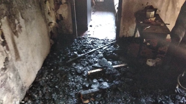 В Новогродовке во время пожара пострадал пожилой мужчина