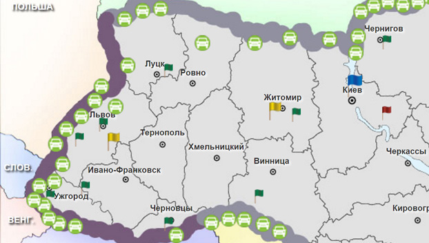 Зафиксирован самый низкий пассажиропоток за последнее время на украинской границе