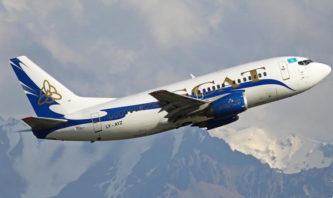 Прямой рейс Киев-Шымкент открывает казахстанская авиакомпания