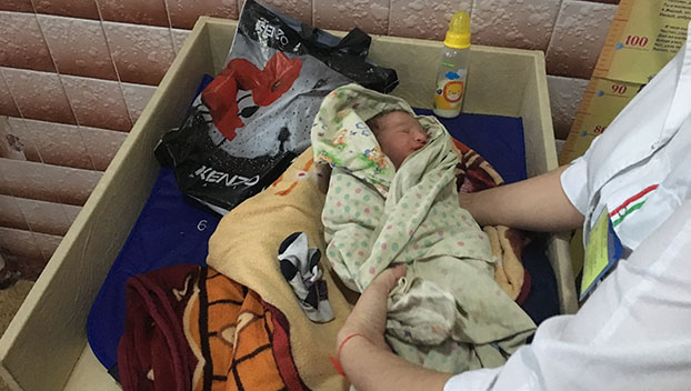 В Покровскую больницу подбросили новорожденного младенца