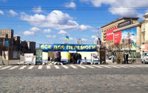 В центре Харькова взорвалась волонтерская палатка