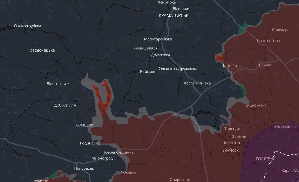 Прорыв обороны в направлении Доброполья: DeepState и военные заявляют о критической ситуации в Донецкой области