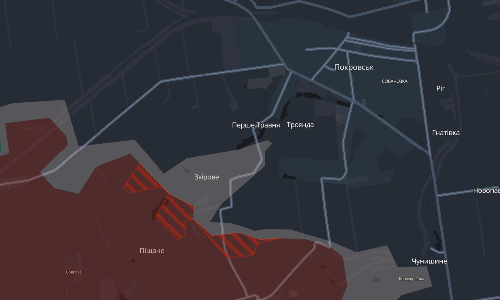 Российские войска заметно продвинулись возле Покровска: Карта