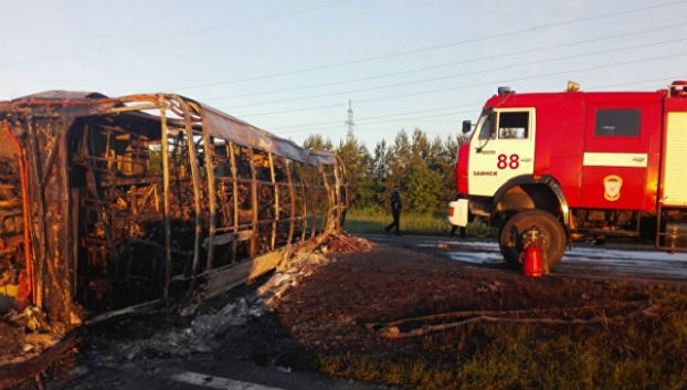 Ужасное ДТП в Татарстане, столкнулись камаз и пассажирский автобус