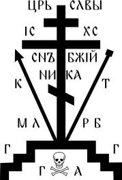 крест с символами