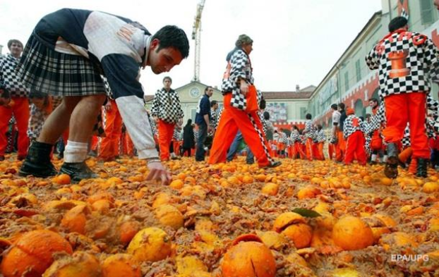 В Италии пройдет «апельсиновое побоище»
