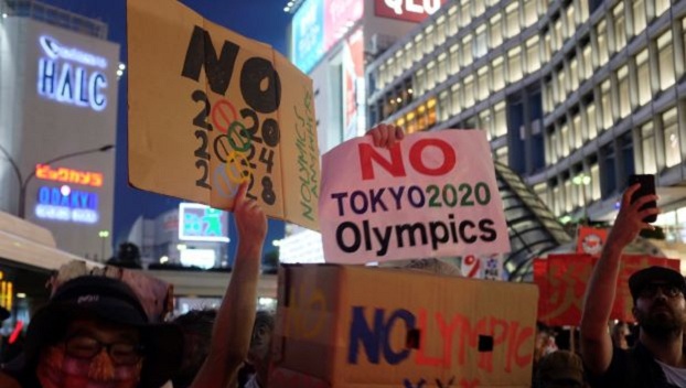 В Токио прошла акция протеста против проведения Олимпиады-2020