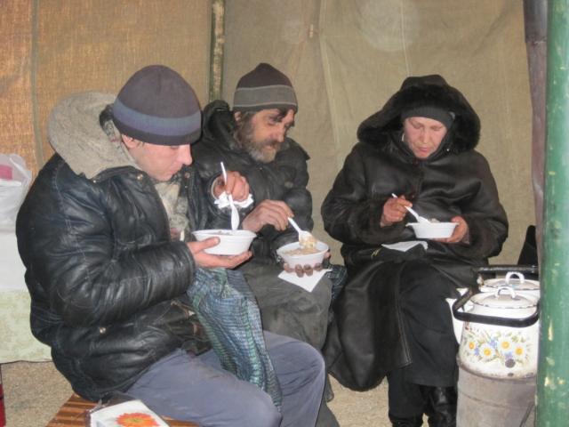 В Краматорске работает пункт обогрева для бездомных