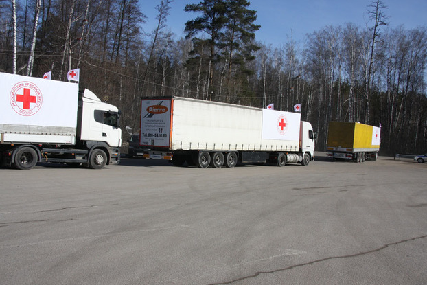Красный Крест направил на Донбасс 200 тонн гумпомощи