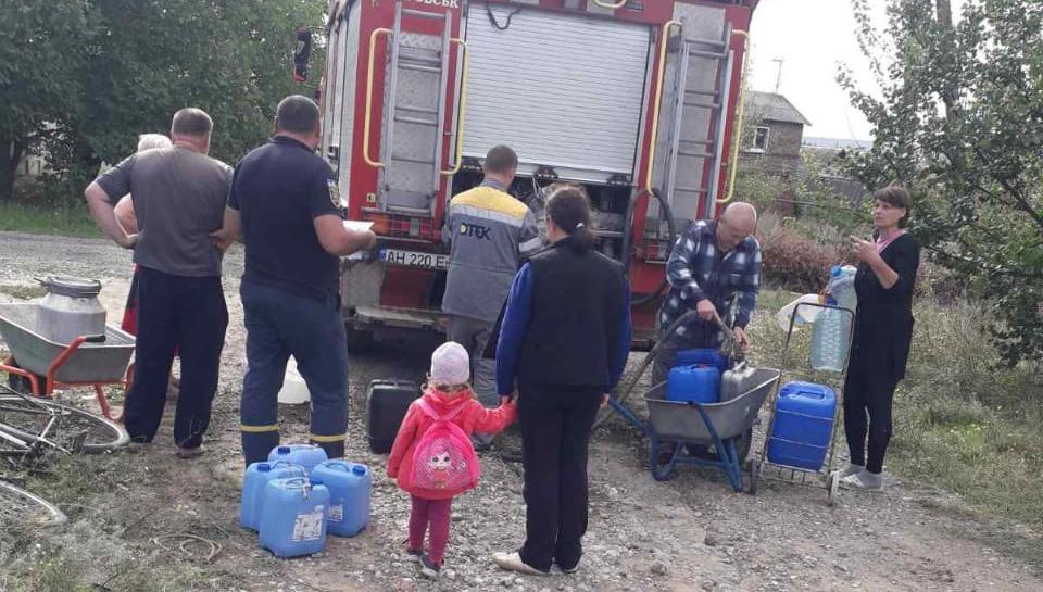 Обеспечение водой жителей Константиновки 30 сентября: Адреса