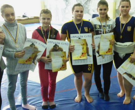 Артемовские сумоистки победили на предновогодних соревнованиях в Харькове
