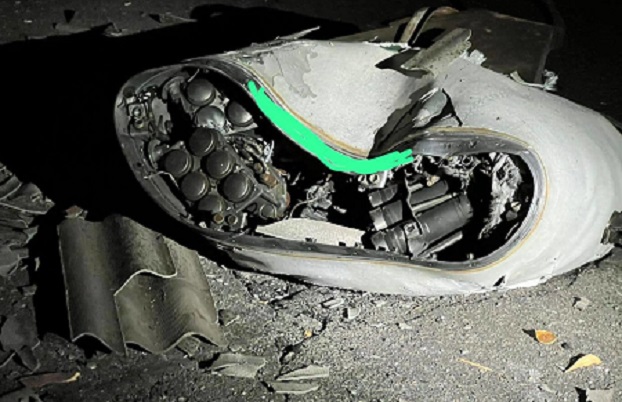 В Запорожье неразорвавшиеся кассетные снаряды упали возле жилых домов