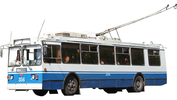 В Славянске троллейбусы ездят без рекламы