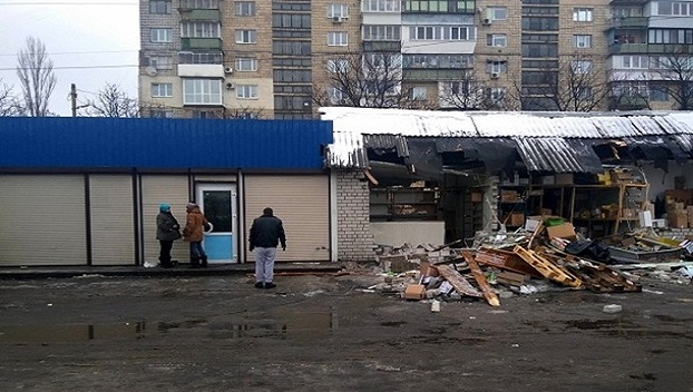 В Киеве разнесли строительный рынок 