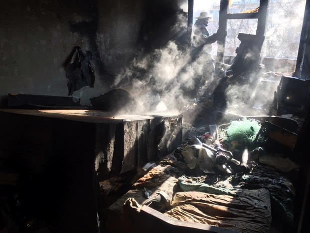 В Краматорске во время пожара в квартире погибла женщина