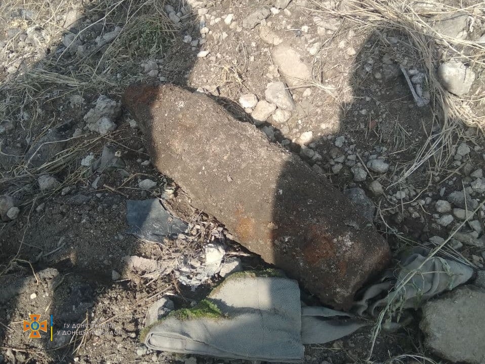 В Мариуполе нашли артиллерийский снаряд 