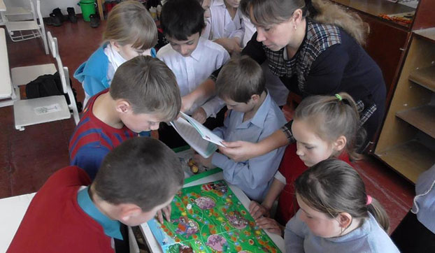 Покровские школьники играют в «Здоровляндию»