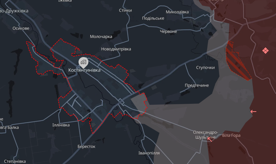 РФ продвинулась в сторону Константиновки и еще на двух направлениях