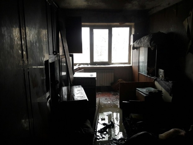 В Марьинском районе во время пожара погибли два человека
