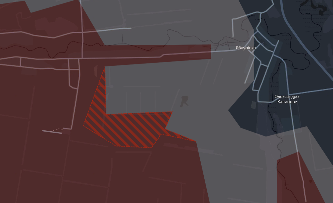 Российская армия продвинулась в Яблоновке: Карта