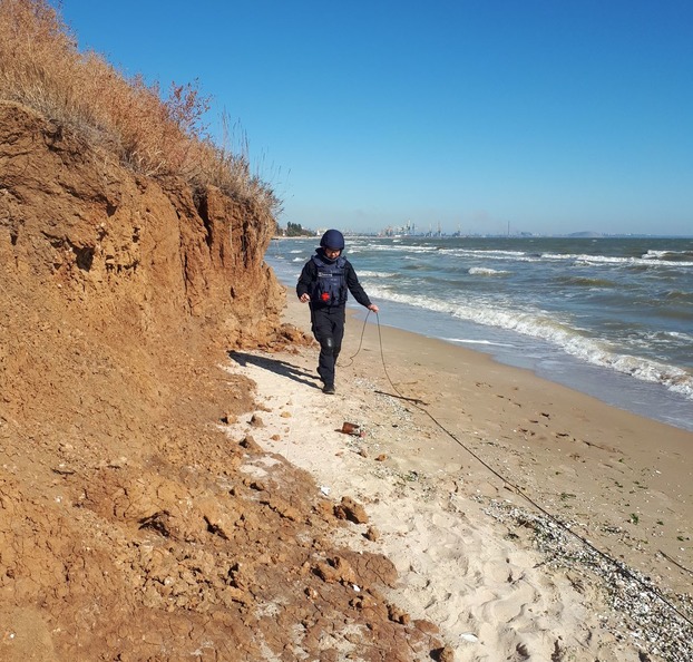 На побережье Азовского моря ликвидирован боеприпас — ГСЧС