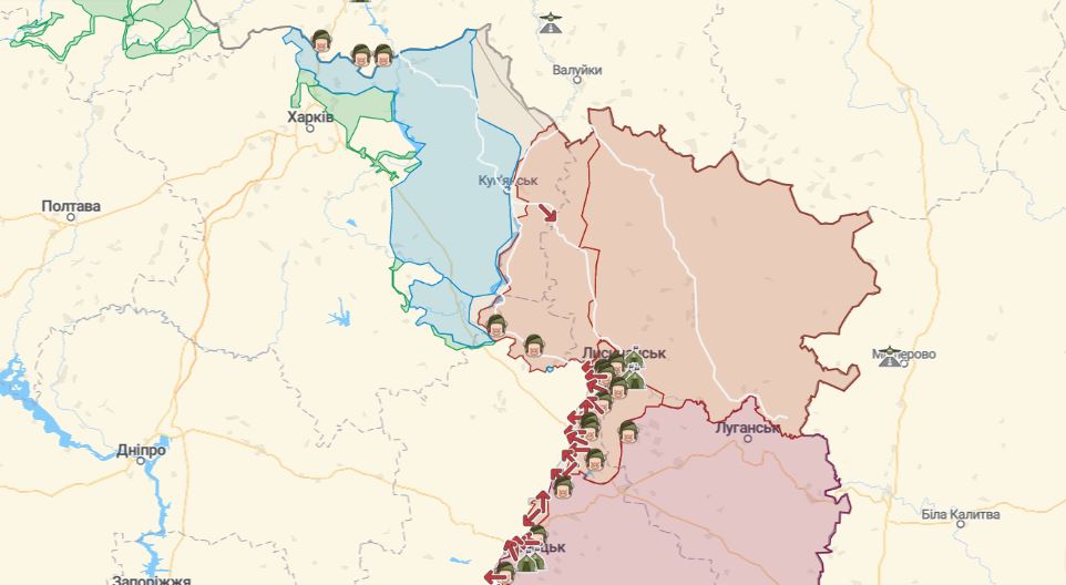 Обновленная карта боев: ВСУ продвинулись на Харьковском и Херсонском направлениях