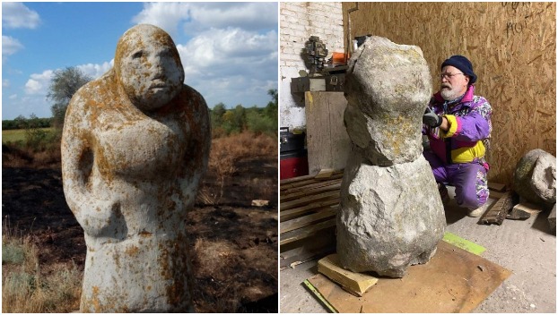 Во Львове реставрируют тысячелетнюю каменную бабу из Донетчины