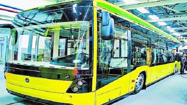 В Мариуполь привезли пять новых автобусов 