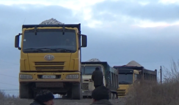 Незаконная добыча гипса возле Соледара заблокирована Службой безопасности Украины 