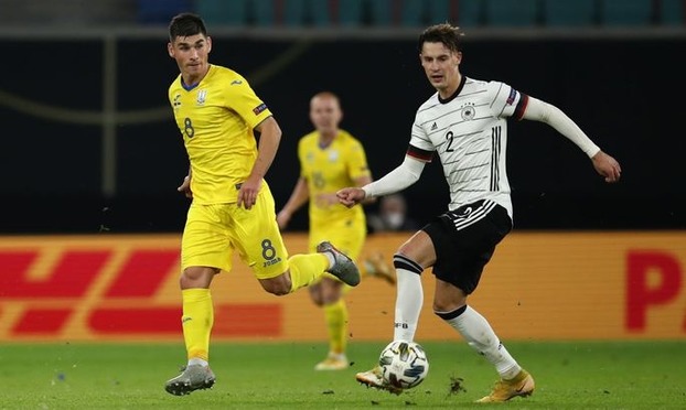 Украина уступила Германии и потеряла шансы на плей-офф Лиги наций