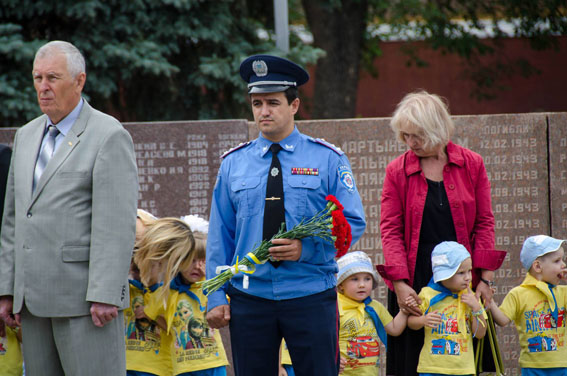 В Краматорске торжественно отметили 72-ю годовщину освобождения города от оккупации.