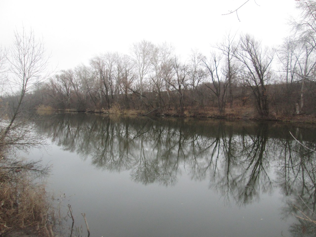 осень река донбасс