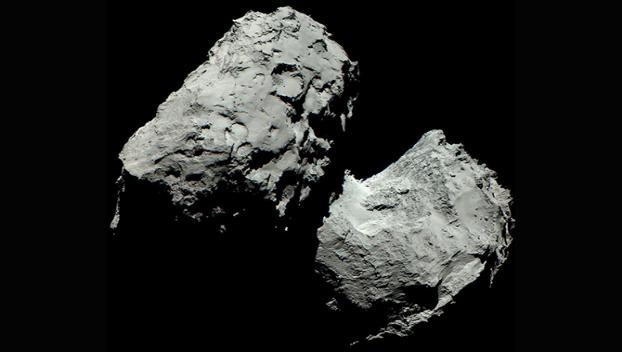 Ученые обнаружили на поверхности кометы лёд