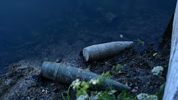 На дне реки Северский Донец обнаружили 15 артиллерийских снарядов