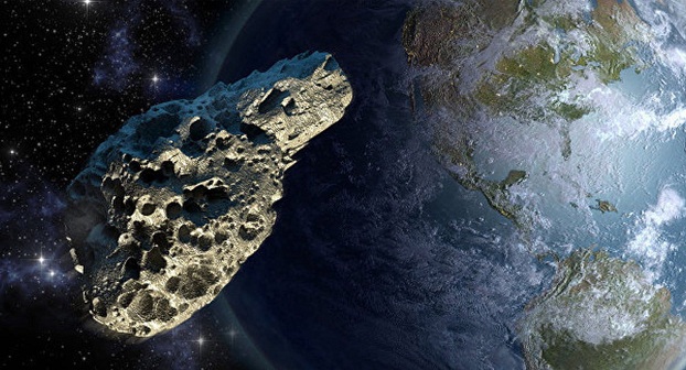 К Земле с огромной скоростью приближается астероид