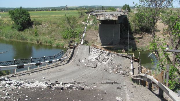 Определена стоимость ремонта разрушенного моста под Славянском