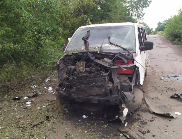 FPV-дрон вдарив по автомобілю у Покровському районі. Фото