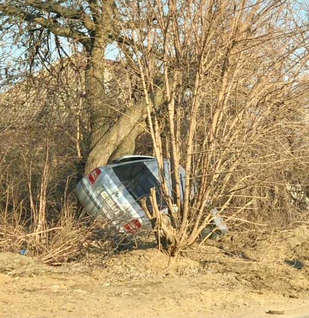 ДТП в Константиновке: SKODA вылетела в кювет и врезалась в дерево