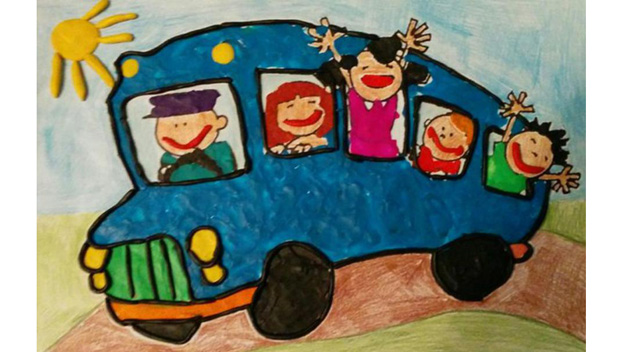 На дорогах области появились автобусы с детьми