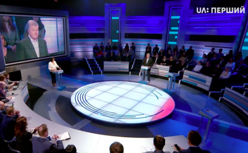 На теледебаты на «Суспільне» прибыл только Порошенко