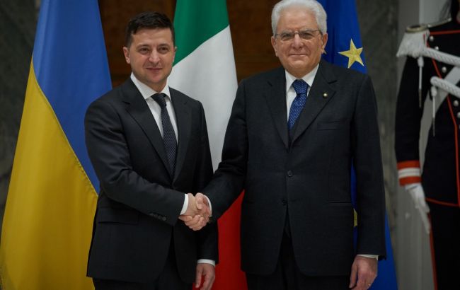Зеленский встретился с президентом Италии