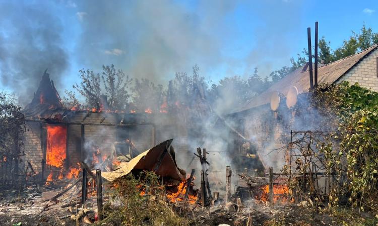 Рятувальники Донецької області загасили сім пожеж після російських атак