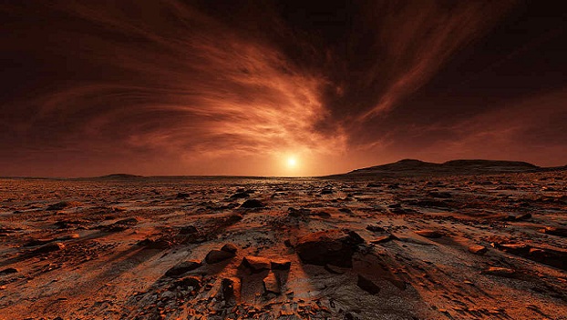Под осадочными породами на Марсе могут быть следы воды 