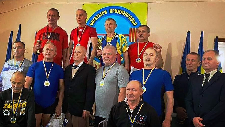 Призерами чемпионата Украины среди ветеранов стали тяжелоатлеты из Бахмута