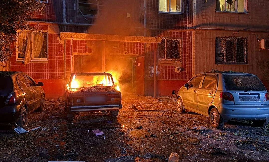 В Дружковке по девятиэтажке ударил БпЛА «Герань-3»: Фото