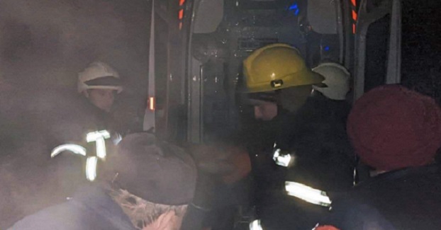 В Краматорске при пожаре пострадали двое взрослых и двое малышей