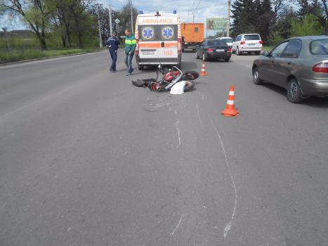 ДТП в Краматорске: сильно пострадал мотоциклист