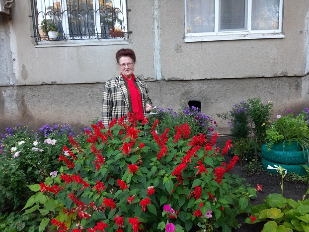 Утопает в цветах дом по улице Калмыкова в Константиновке